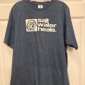 Salt Water Heals Navy T-Shirt